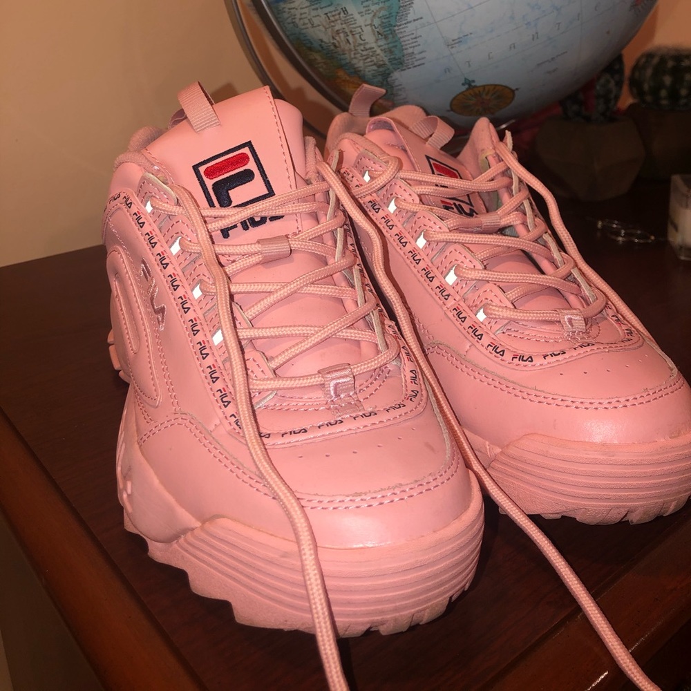 Pink Fila Disruptor Sneakers 8.5